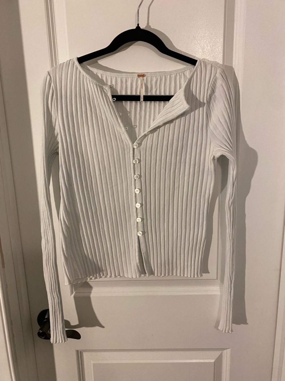 Free People Tilly Ribbed Button Up